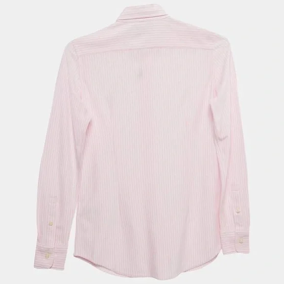 Ralph Lauren Pink Cotton Knit Oxford Button Down Shirt Small 2 - Picture 2 of 4